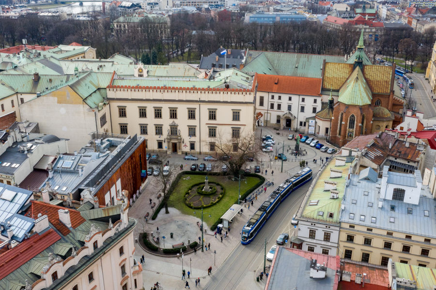Zmiany w centrum Krakowa usprawnią ruch komunikacji miejskiej
