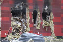 Rozbiórka uszkodzonych budynków Archiwum UMK