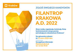 Zgłoś kandydata do tytułu „Filantrop Krakowa”