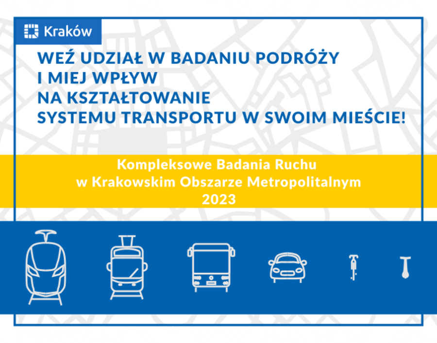 Kraków rozpoczyna Kompleksowe Badania Ruchu 2023