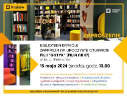 Biblioteka Kraków zaprasza do nowej filii przy ul. Meiera