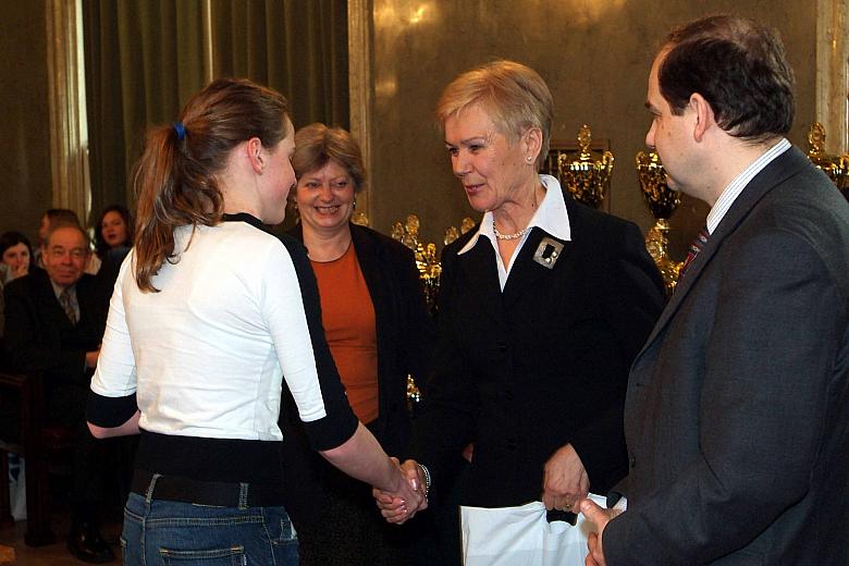 Sportowcom gratulowała również Stanisława Urbaniak, Zastępca Prezydenta Miasta Krakowa.