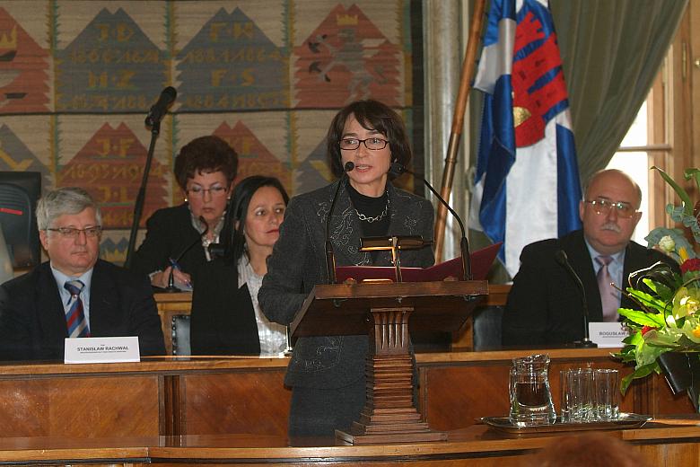 W imieniu Ministra Kultury i Dziedzictwa Narodowego wystąpiła Barbara Raczyńska, Dyrektor Departamentu Sztuki. 