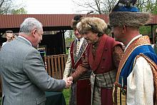 Gratulacje nowemu Królowi Kurkowemu złożył Prezydent Jacek Majchrowski.
