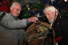 Papużki nierozłączki - prezent od Józefa Skotnickiego, dyrektora Fundacji Miejski Park i Ogród Zoologiczny .