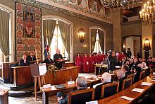 Tytuł Honorowego Obywatela Stołecznego Królewskiego Miasta Krakowa Kardynałowi Marianowi Jaworskiemu, został wręczony podczas ur