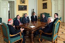 Spotkanie członków Kapituły Złotego Hipolita z Księdzem Stanisławem Kardynałem Dziwiszem.