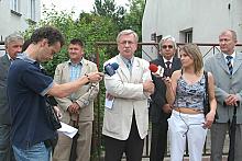 W otwarciu wyremontowanego odcinka ul. Balickiej uczestniczył Tadeusz Trzmiel, Zastępca Prezydenta Miasta Krakowa. 