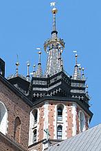 Wieża Mariacka w Krakowie.