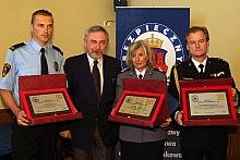 Uroczystość wręczenia nagród "Bezpieczny Kraków" oraz "Certyfikatów Jakości Bezpieczny Kraków" 