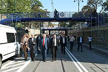 Goście zostali zaproszeni na spacer ulicą Lubicz do skrzyżowania Lubicz-Basztowa-Pawia-Westerplatte.