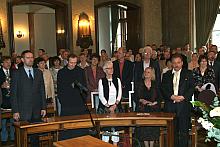 Uroczystość odbyła się w sali Obrad Rady Miasta Krakowa. 