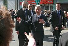 Para książęca spotkała się między innymi z osobami ocalonymi z Holocaustu. 