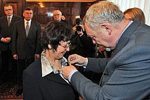 Brązowy Medal "Zasłużony Kulturze Gloria Artis" otrzymał Zbigniew Czop. Odznakami honorowymi "Zasłużony dla Kultu