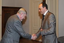 Jacek Majchrowski, Prezydent Miasta Krakowa przyjął przebywającego w Krakowie Jana Sechtera, Ambasadora Republiki Czeskiej.