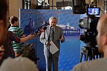 Briefing prasowy poświęcony upamiętnieniu prezydenta Juliusza Lea oraz rozpoczęciu wielkiej krakowskiej debaty „Kraków dla pokoleń”