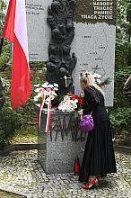 Uroczystości przed pomnikiem ofiar ukraińskiego ludobójstwa na Wołyniu