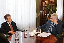 Ambasador Francji Pierre Buhler z wizytą u prezydenta Krakowa
