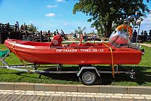 Uroczystość poświęcenia Sztandaru oraz łodzi wraz z przekazaniem dla Ochotniczej Straży Pożarnej w Tyńcu