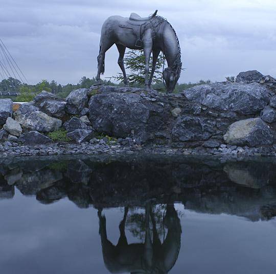 Pomnik Białego Konia w Krasnojarsku