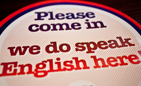 We do speak English here!