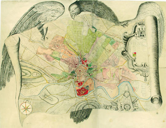 Historyczne widoki i plany Krakowa - Plany z XVII i XVIII wieku