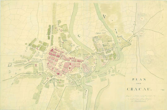 Historyczne widoki i plany Krakowa - Plany z XVII i XVIII wieku