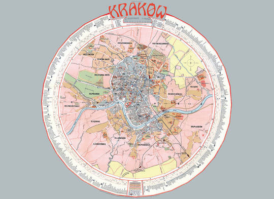 Historyczne widoki i plany Krakowa - Plany z XX wieku i współczesne