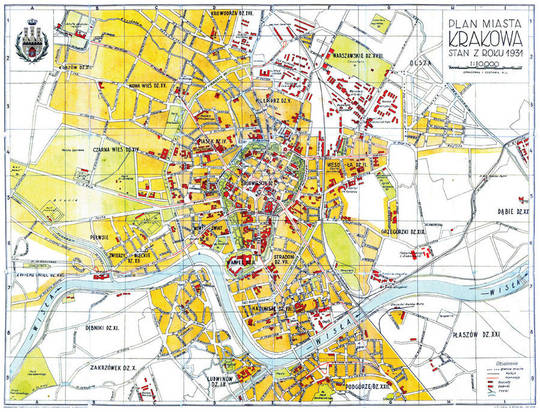 Historyczne widoki i plany Krakowa - Plany z XX wieku i współczesne