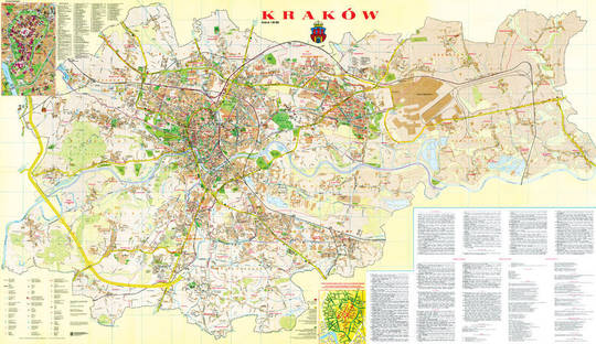 Historyczne widoki i plany Krakowa - Plany z XX wieku i współczesne