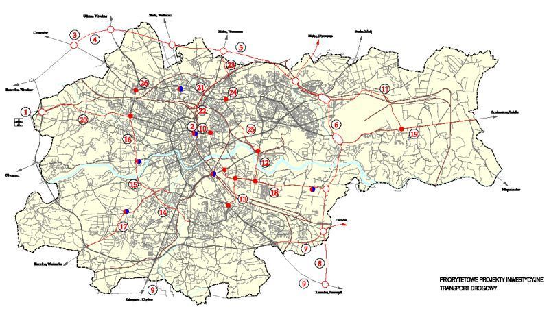 PRIORYTETOWE PROJEKTY INWESTYCYJNE TRANSPORT DROGOWY