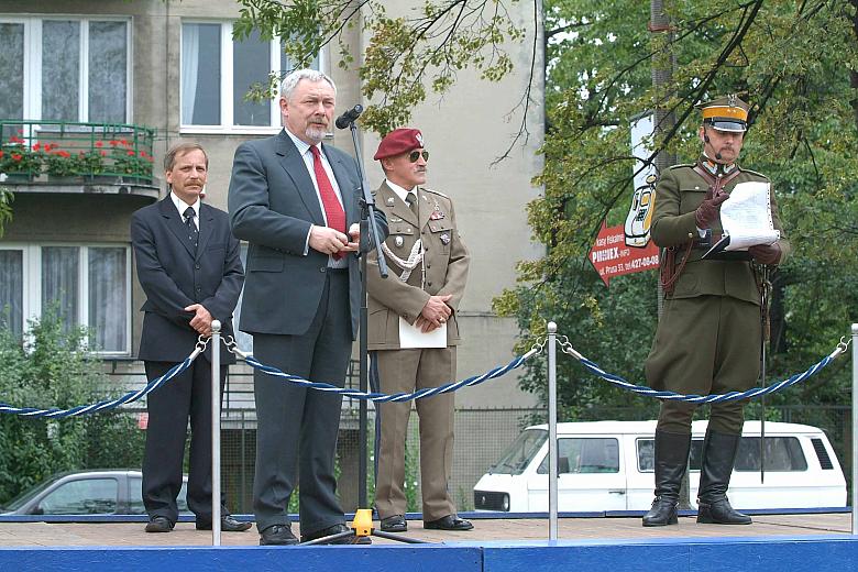 Przemawia Jacek Majchrowski, Prezydent Miasta Krakowa, kolebki niepodległości.