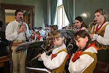 W uroczystości udział wzięła Góralska Dziecięca Orkiestra Dęta ze Skomielnej Czarnej i Bogdanówki. 