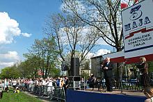 Wystąpienie Jacka Majchrowskiego, Prezydenta Miasta Krakowa, podczas inauguracji "Krakowskiej Majówki
z Kawalerią".