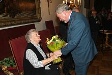 Gratulacje dla Marii Rydlowej od Prezydenta Krakowa Jacka Majchrowskiego.