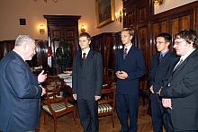Zwycięzcy XIII Międzynarodowych Zawodów Matematycznych w Odessie spotkali się z Jackiem Majchrowskim, Prezydentem Miasta Krakowa