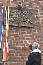 Tablica upamiętniająca zasługi Ojca Świętego Jana Pawła II dla Krakowa i Polski