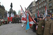 W uroczystości Święta Niepodległości  udział wzięło kilkadziesiąt pocztów sztandarowych organizacji kombatanckich, niepodległośc