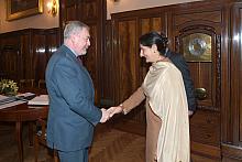 Seema Ilahi Baloch, Abasador Pakistanu w Polsce, złożyła kurtuazyjną wizytę Jackowi Majchrowskiemu, Prezydentowi Miasta Krakowa.