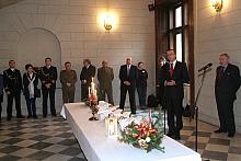Paweł Klimowicz, Przewodniczący Rady Miasta Krakowa, przywitał gości i złożył świąteczne życzenia.