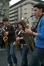 W  uroczystości uczestniczyli młodzi muzycy z The Young Jerusalem Saxophone Quartet, którzy z profesorem Gersh'em Gellerem przyj