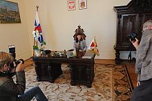 W gabinecie Przewodniczącego Rady Miasta Krakowa można było zasiąść na historycznym fotelu, pamiętającym czasy prezydentury Józe