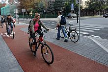 Kraków staje się coraz bardziej przychylny dla rowerzystów...