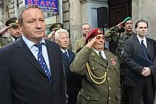 W uroczystości wziął udział
ppłk Ján Bačik, jeden z dwóch żyjących żołnierzy Legionu Czechosłowackiego. 