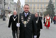 Władze Krakowskiej Kongregacji Kupieckiej na czele z Prezesem Wiesławem Jopkiem.