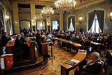 Uroczysta sesja Rady Miasta Krakowa dla uczczenia 150. rocznicy Powstania Styczniowego oraz 100-lecia połączenia Podgórza z Krakowem