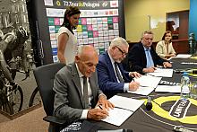 Podpisanie umowy o współpracy przy organizacji w Krakowie 72. Tour de Pologne