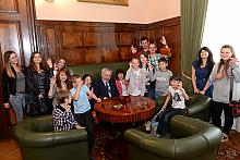 Spotkanie Prezydenta Miasta Krakowa z dziećmi uczestniczącymi  w projekcie „Akademia Przyszłości”