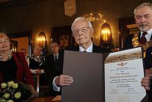 Wręczenie profesorowi Stanisławowi Juchnowiczowi tytułu Honorowego Obywatela Stołecznego Królewskiego Miasta Krakowa