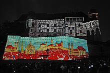 Spektakl światła i dźwięku na murach Wawelu